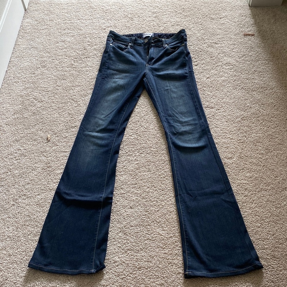 Paige stretchy flare jeans